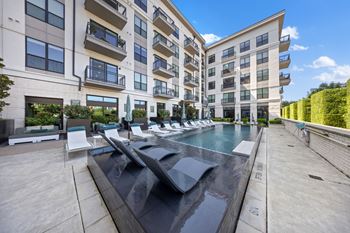 Resort-inspired infinity edge pool